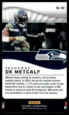 DK Metcalf 2024 Panini Illusions Retail #82 Seattle Seahawks - Football Card Single