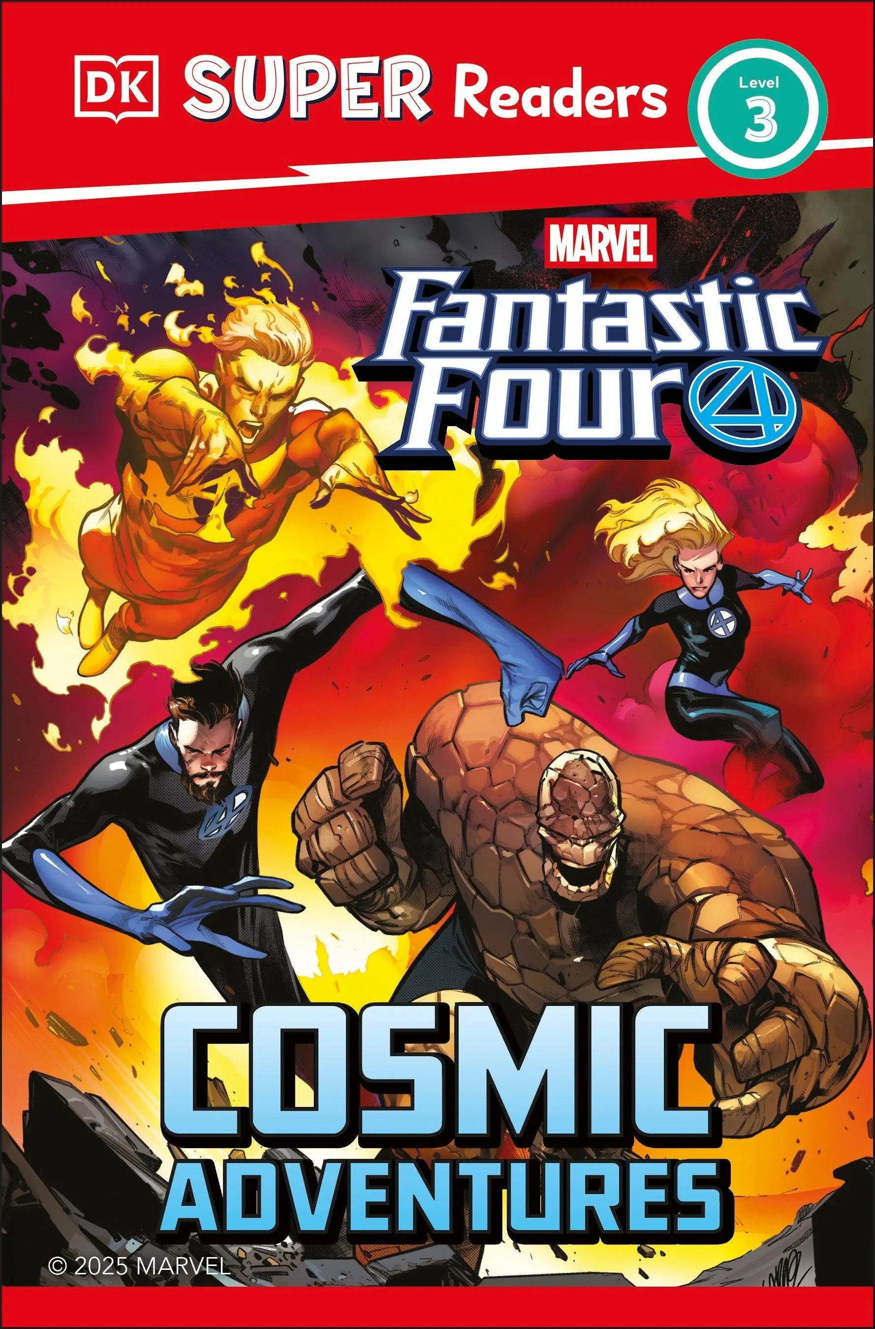 Super Readers Level 3 Marvel Fantastic Four Cosmic Adventures comic book for reading skills