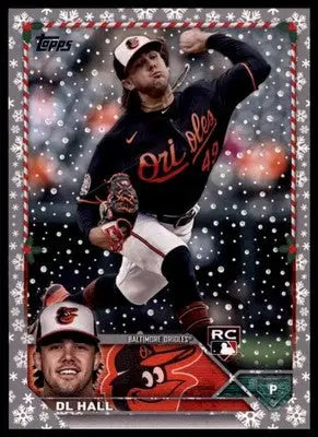 DL Hall 2023 Topps Holiday Metallic #H147 Baltimore Orioles - Baseball Card Single
