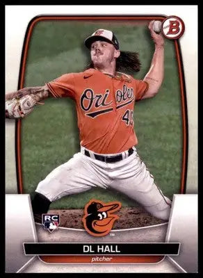 DL Hall Rookie 2023 Bowman #9 Baltimore Orioles - Baseball Card Single