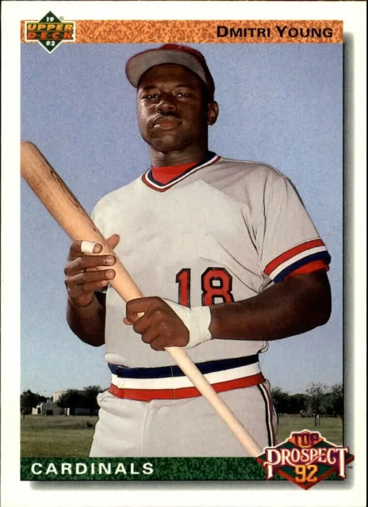 Dmitri Young 1992 Upper Deck MLB #58 Baseball Card St. Louis Cardinals - Baseball Card Single