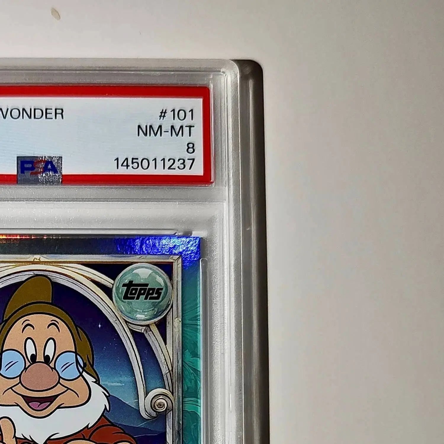 Doc 2025 Topps Disney #101 Diamond Card Snow White and the Seven Dwarfs PSA 8 - Non-Sports Card Single