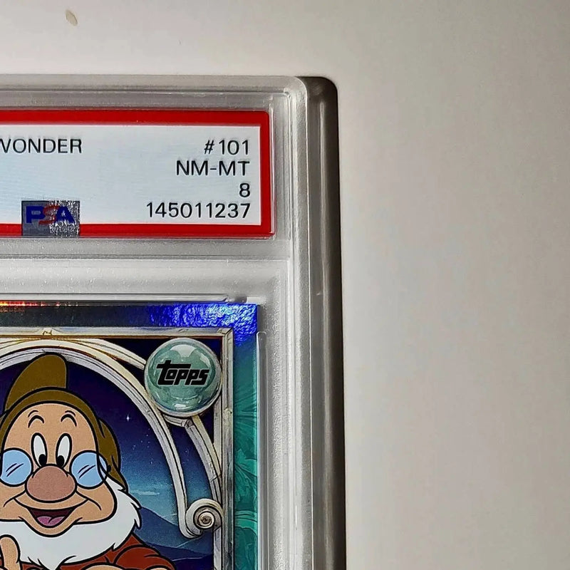 Doc 2025 Topps Disney #101 Diamond Card Snow White and the Seven Dwarfs PSA 8 - Non-Sports Card Single