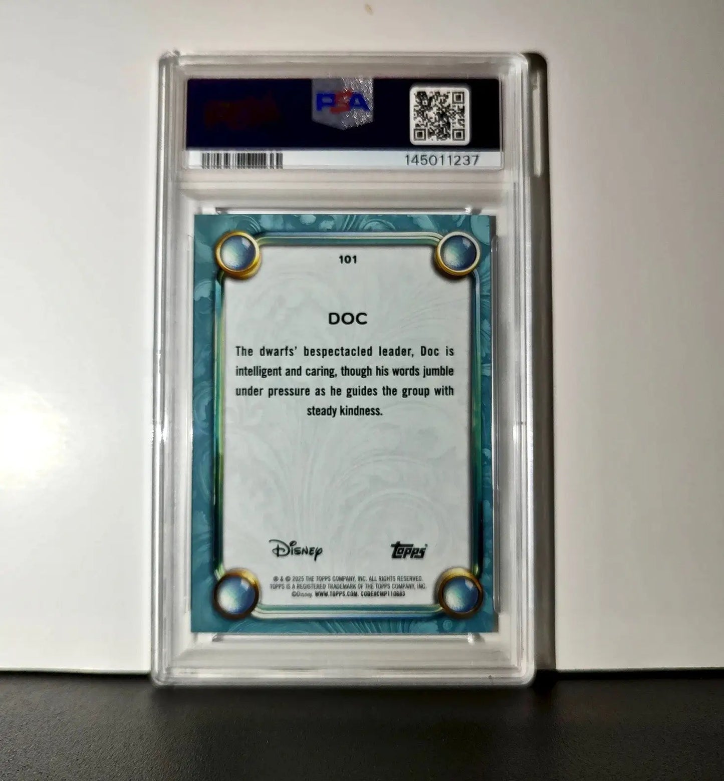 Doc 2025 Topps Disney #101 Diamond Card Snow White and the Seven Dwarfs PSA 8 - Non-Sports Card Single