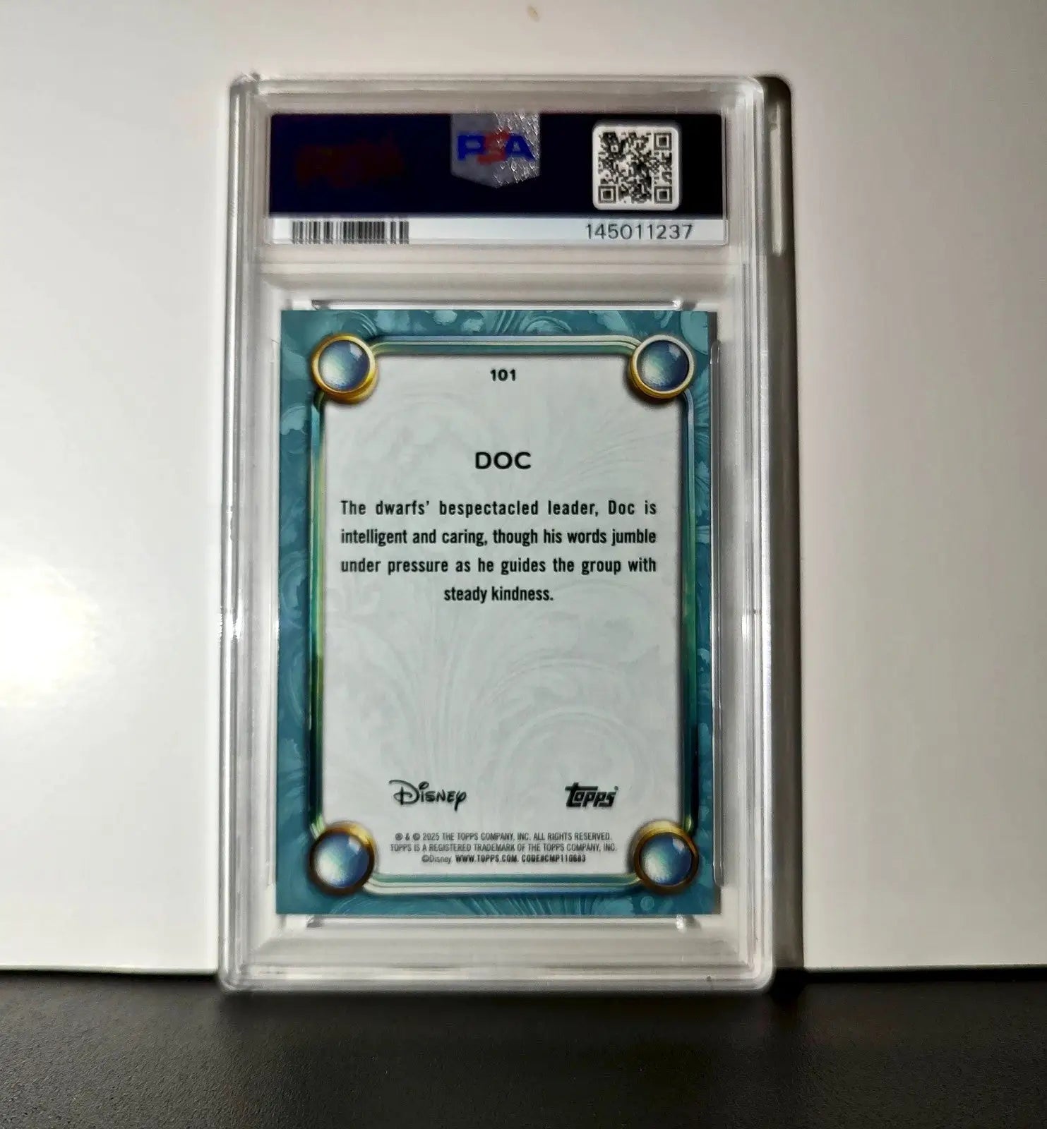 Doc 2025 Topps Disney #101 Diamond Card Snow White and the Seven Dwarfs PSA 8 - Non-Sports Card Single