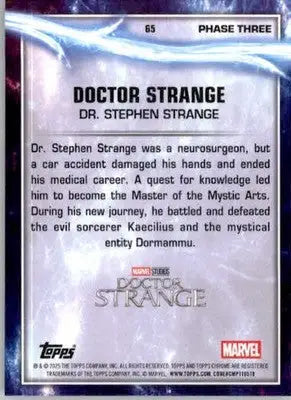 Doctor Strange - 2025 Topps Chrome Marvel Studios - #65 - Non_sport - Non-Sports Card Single