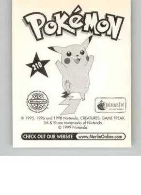 Dodrio - 1999 Merlin Pokemon Stickers - #210 - Non_sport - Non-Sports Card Single