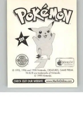 Doduo - 1999 Merlin Pokemon Stickers - #209 - Non_sport - Pokémon Card Single