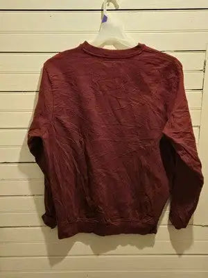 DollyWood Sweatshirt Mens L Burgundy Tennessee Logo Crewneck Pullover Theme Park - Apparel