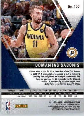 Domantas Sabonis - 2019-20 Panini Mosaic - #155 - Basketball - Basketball Card Single
