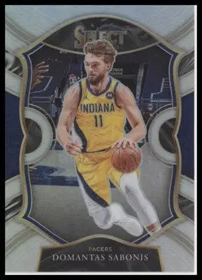 Domantas Sabonis 2020-21 Panini Select Silver Prizms #56 Indiana Pacers - Basketball Card Single