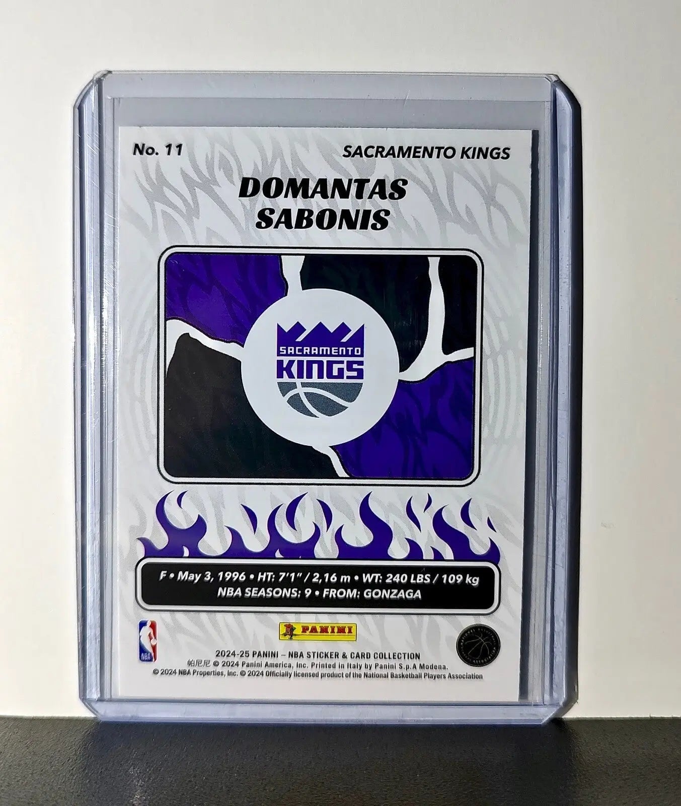 Domantas Sabonis 2024-25 Panini NBA #11 Sticker Card Sacramento Kings - Basketball Card Single