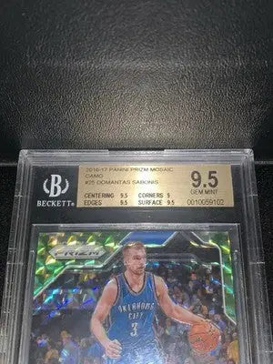 DOMANTAS SABONIS RC 2016-17 PANINI PRIZM MOSAIC CAMO #19/25 BGS 9.5 - Basketball Card Single