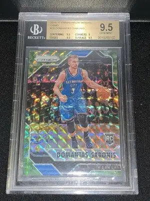 DOMANTAS SABONIS RC 2016-17 PANINI PRIZM MOSAIC CAMO #19/25 BGS 9.5 - Basketball Card Single