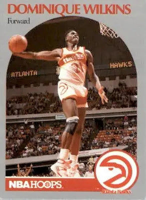 Dominique Wilkins - 1990-91 Hoops - #36 - Basketball - Basketball Card Single