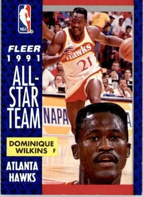 Dominique Wilkins - 1991-92 Fleer - #212 - Basketball - Basketball Card Single