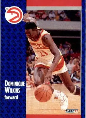 Dominique Wilkins - 1991-92 Fleer - #6 - Basketball - Basketball Card Single
