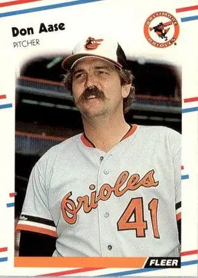 Don Aase - 1988 Fleer - #553 - Baseball - Baseball Card Single