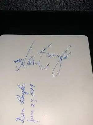 Don Baylor Signed 3x5 Photo Angels Personal Snapshot Picture Auto JSA - Sports Memorabilia
