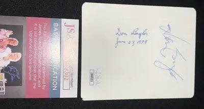 Don Baylor Signed 3x5 Photo Angels Personal Snapshot Picture Auto JSA - Sports Memorabilia