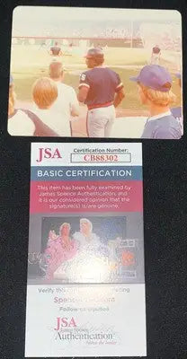 Don Baylor Signed 3x5 Photo Angels Personal Snapshot Picture Auto JSA - Sports Memorabilia