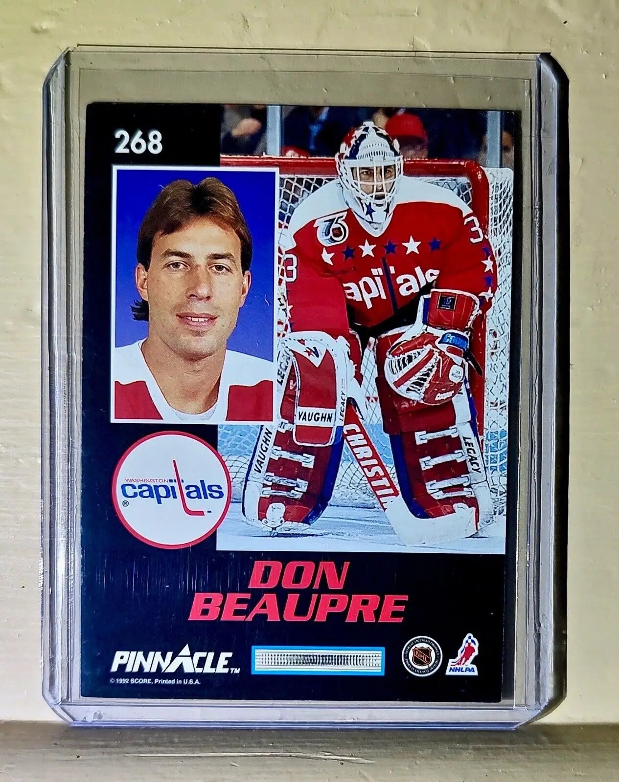Don Beaupre 1992 Score Pinnacle Masks #268 Hockey Card Washington Capitals - Hockey Card Single