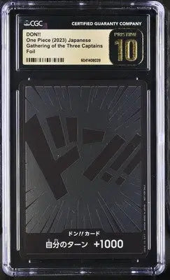 Graded Japanese One Piece DON!! trading card from 2023 Three Captains collection, Japanese CGC