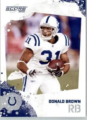 Donald Brown - 2010 Score - #125 - Football - Football Card Single