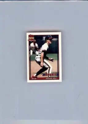 Donnie Hill - 1991 Topps Micro - #36 - Baseball - Baseball Card Single