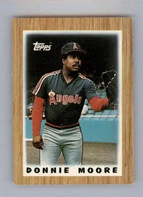 Donnie Moore - 1987 Topps Major League Leaders Minis - #46 - Baseball - Baseball Card Single