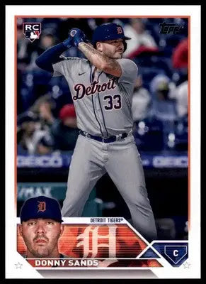 Donny Sands Rookie 2023 Topps #416 Detroit Tigers - Baseball Card Single