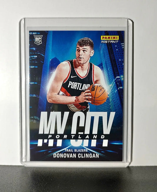 Donovan Clingan Rookie 2024-25 Panini MyCity NBA #24 Card Trail Blazers 1/268 - Basketball Card Single