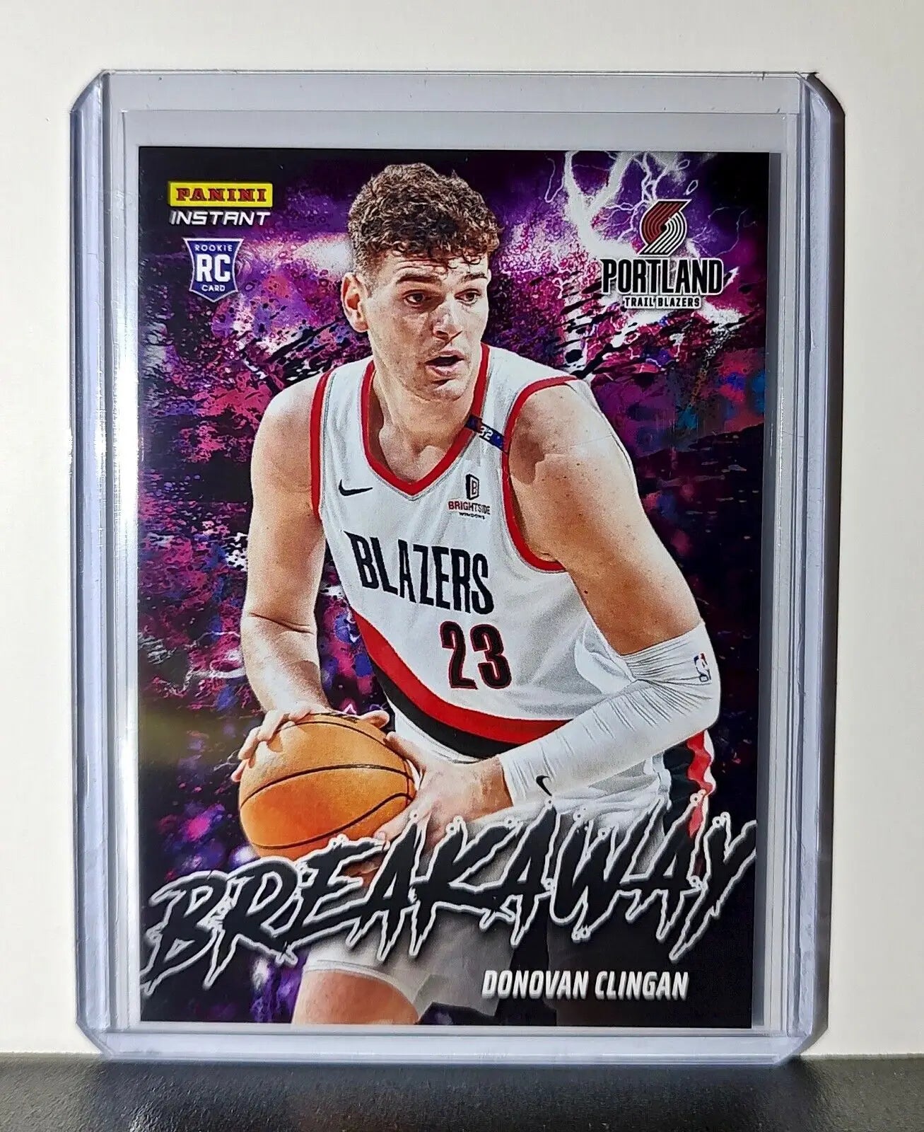 Donovan Clingan Rookie 2024-25 Panini NBA #7 Breakaway Card Trail Blazers 1/1355 - Basketball Card Single