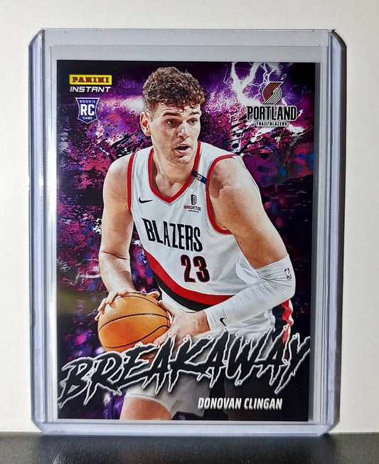 Donovan Clingan Rookie 2024-25 Panini NBA #7 Breakaway Card Trail Blazers 1/1355 - Basketball Card Single