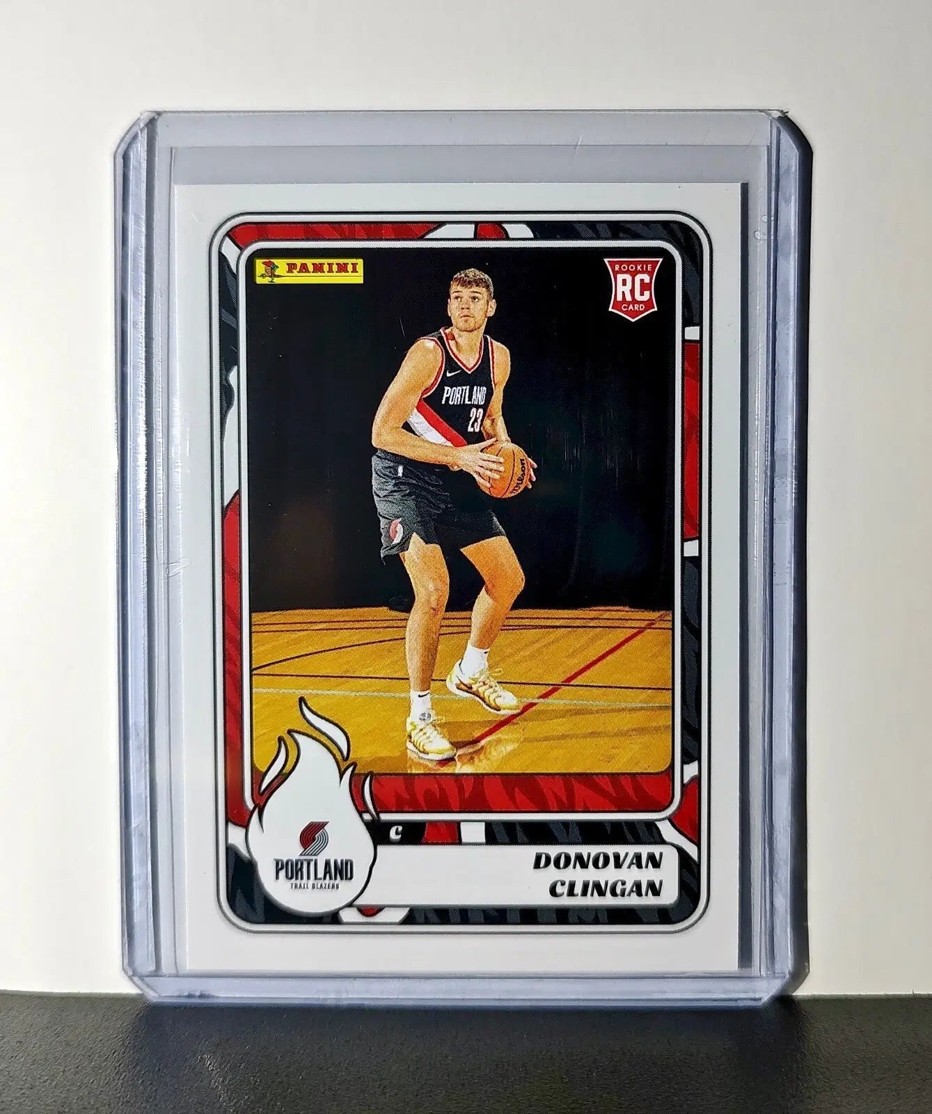 Donovan Clingan Rookie 2024-25 Panini NBA #96 Sticker Card Trail Blazers - Basketball Card Single