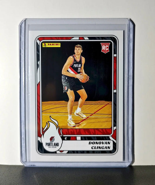 Donovan Clingan Rookie 2024-25 Panini NBA #96 Sticker Card Trail Blazers - Basketball Card Single