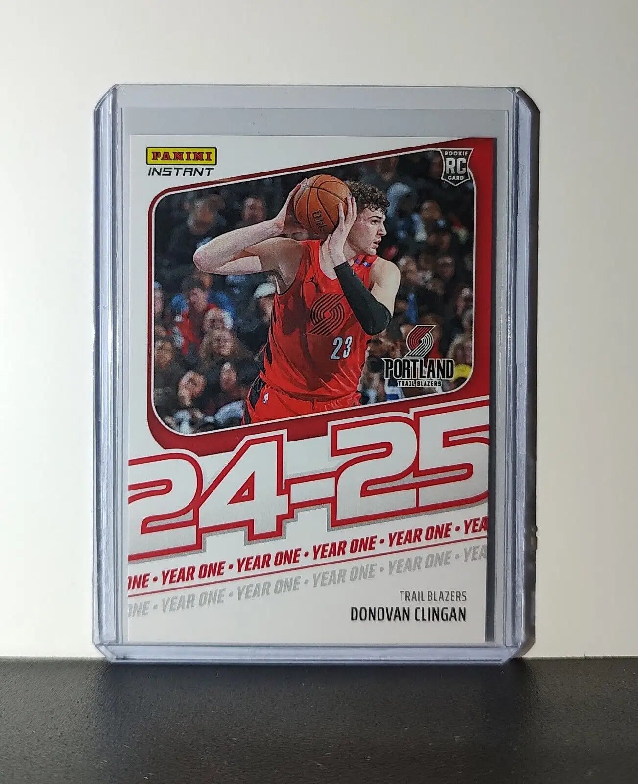 Donovan Clingan Rookie Card 2024-25 Panini Year One #7 Trail Blazers 1/613 - Basketball Card Single