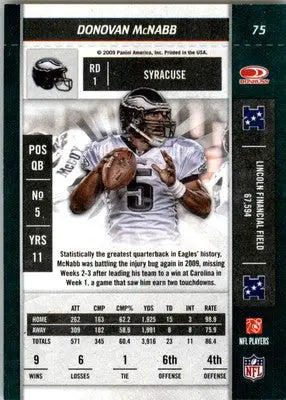 Donovan McNabb - 2009 Playoff Contenders - #75 - Football - Football Card Single
