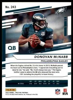 Donovan McNabb 2022 Panini Prestige #243 Philadelphia Eagles - Football Card Single