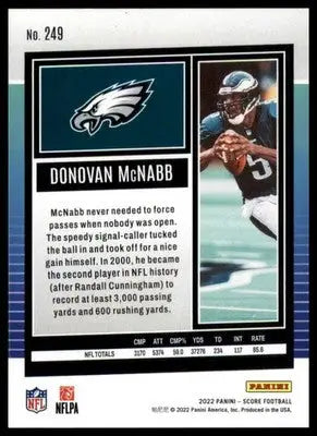 Donovan McNabb 2022 Score #249 Philadelphia Eagles - Football Card Single