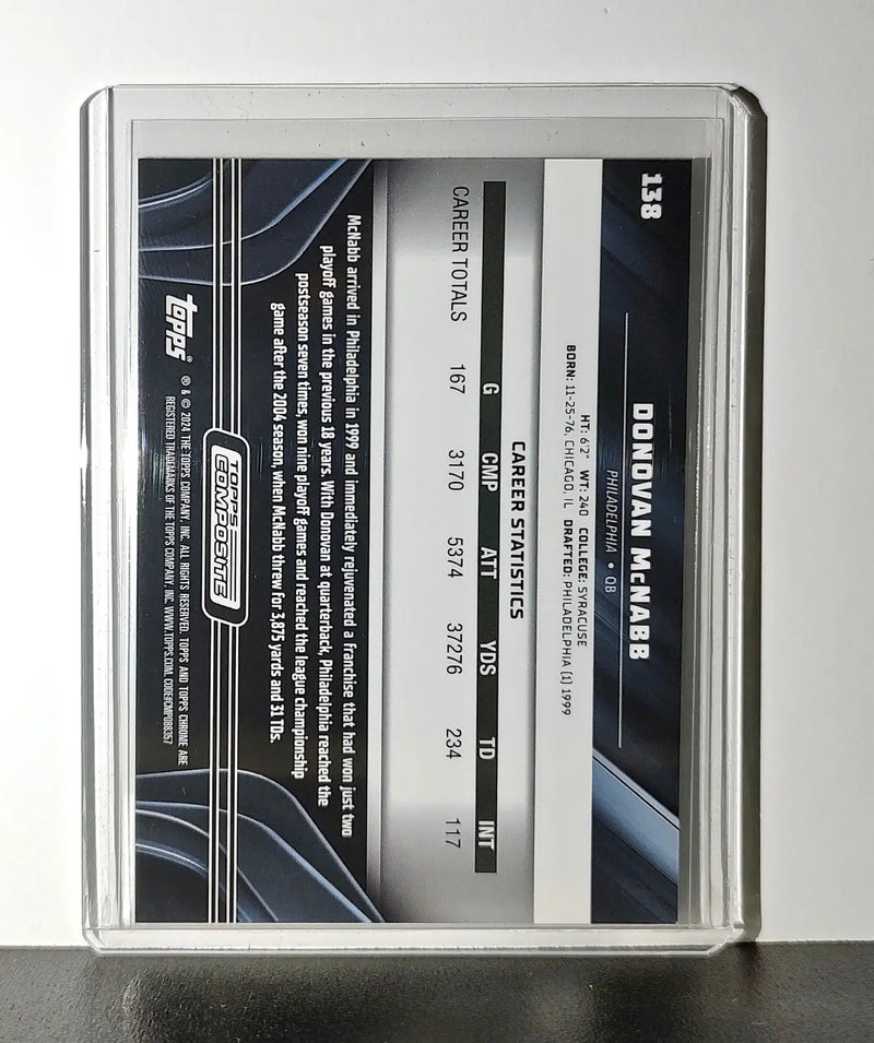 Donovan McNabb 2023 Topps Chrome Black NFL 138 Football Card Philadelphia Eagles
