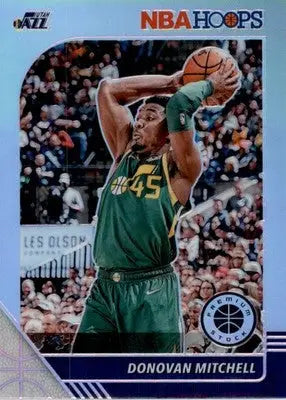 Donovan Mitchell - 2019-20 Hoops Premium Stock - #185 - Prizms Silver Basketball - Basketball Card Single
