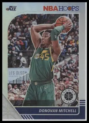 Donovan Mitchell 2019-20 Hoops Premium Stock Prizms Silver #185 Utah Jazz - Basketball Card Single