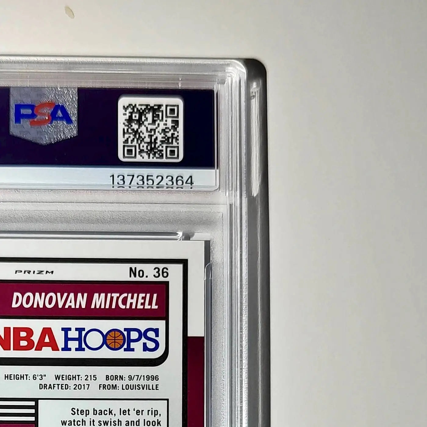 Donovan Mitchell 2023 Panini Hoops Premium #36 04/75 Blue Pulsar PSA 10 Gem Mint
