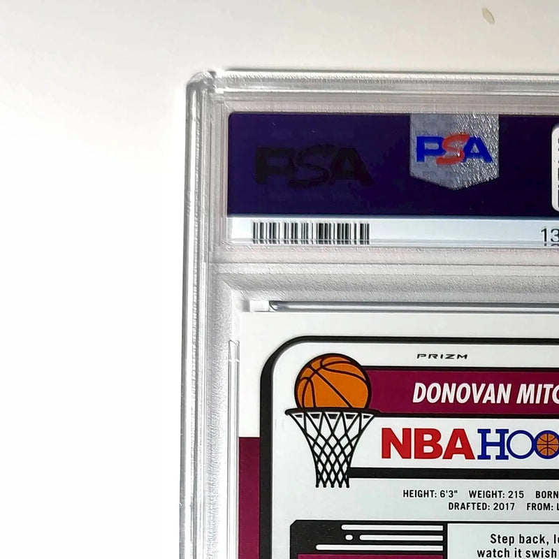 Donovan Mitchell 2023 Panini Hoops Premium #36 04/75 Blue Pulsar PSA 10 Gem Mint