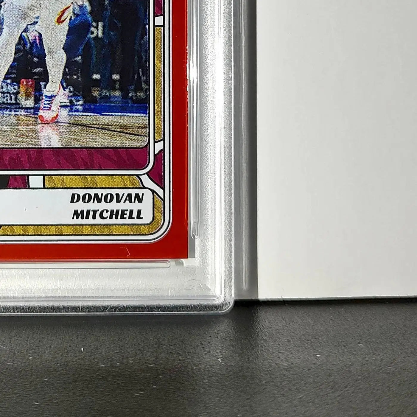 Donovan Mitchell 2024-25 Panini NBA #27 Sticker 9/100 Red Foil PSA 8 NM-MT