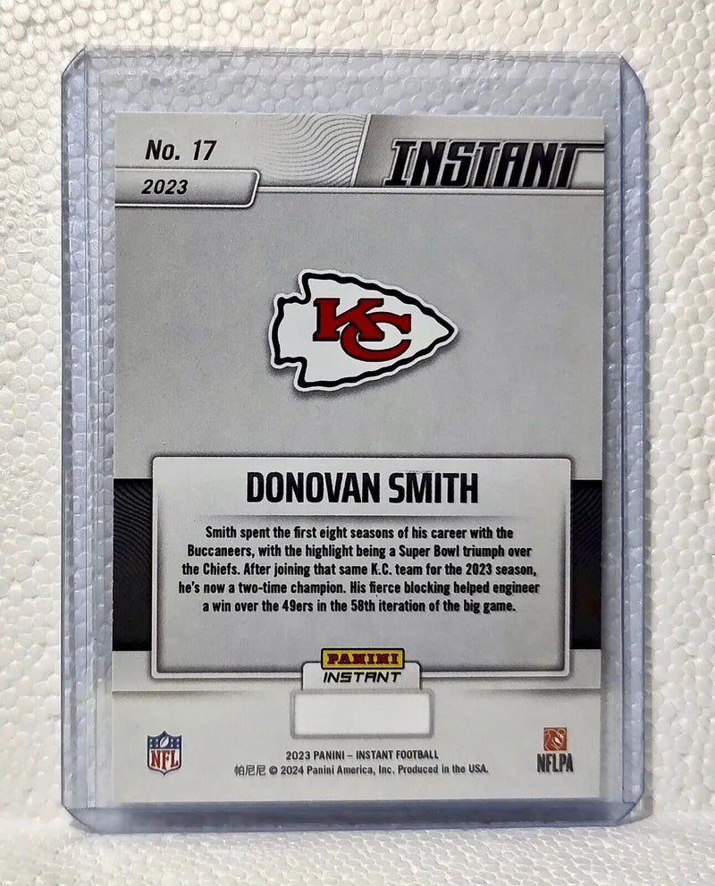 Donovan Smith 2023 Panini NFL Superbowl Champions #17 Card Kansas City Chiefs