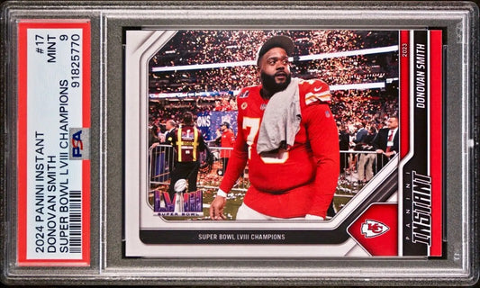 Donovan Smith 2023 Panini NFL Superbowl Champions #17 Card PSA 9 Mint - Football Card Single