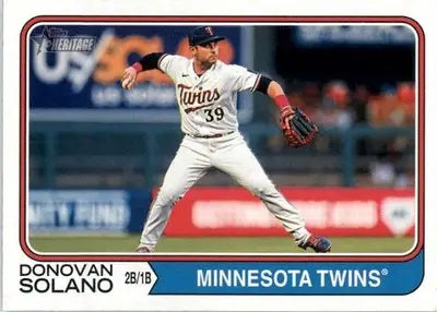 Donovan Solano - 2023 Topps Heritage - #685 - Baseball - Baseball Card Single