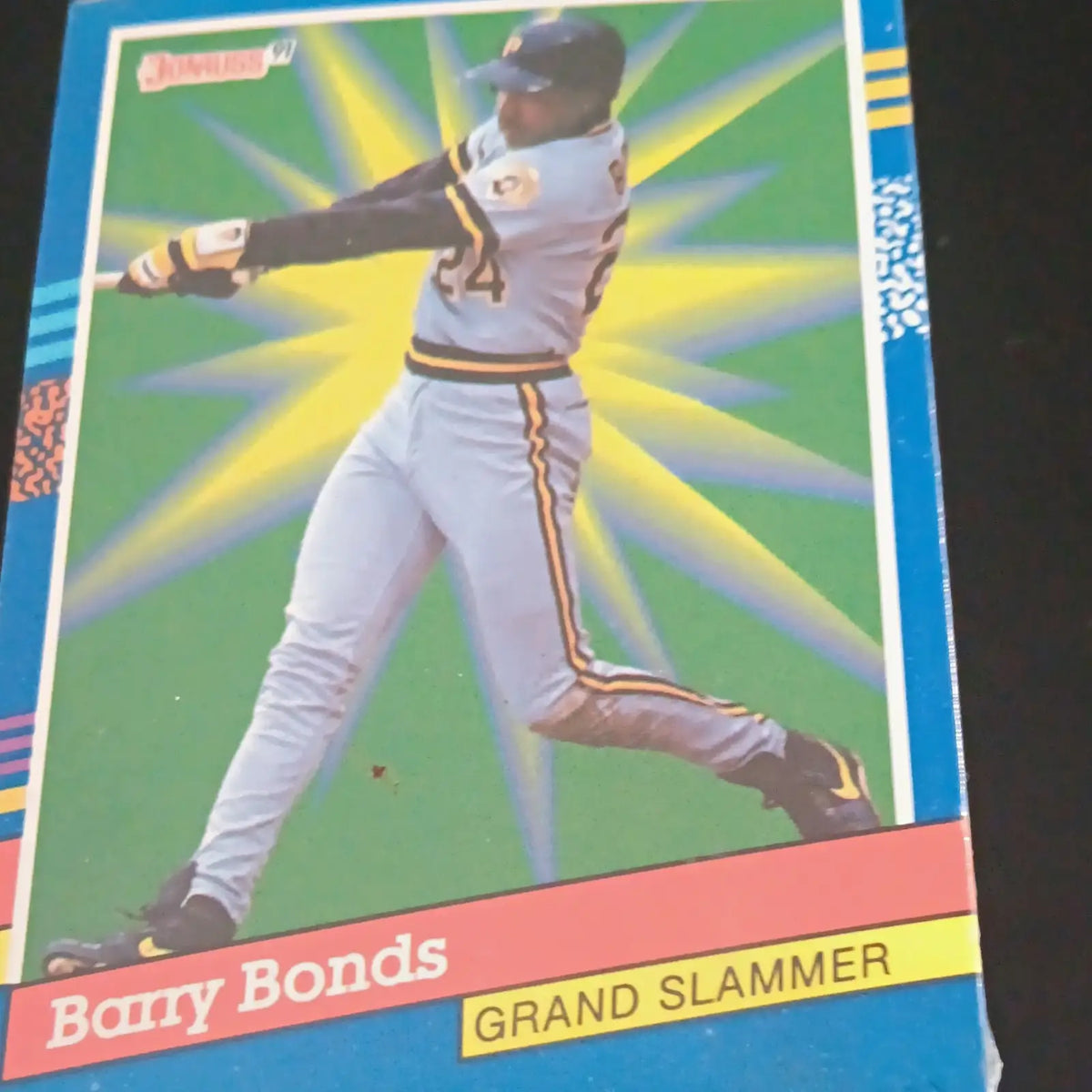 Donruss 1991 - sealed 50-card cellophane pack. Barry Bonds on top. NRMT - Baseball Card Box